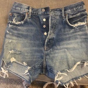 Agolde Dee High Rise Short Ricochet 28 Like New